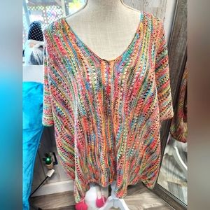 One size fits all pullover Pancho.
